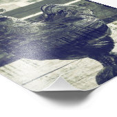  glazen rooster foto afdruk (Hoek)