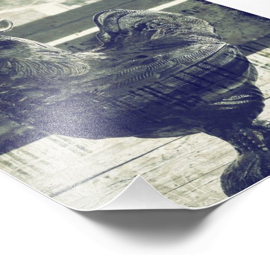  glazen rooster foto afdruk (Hoek)