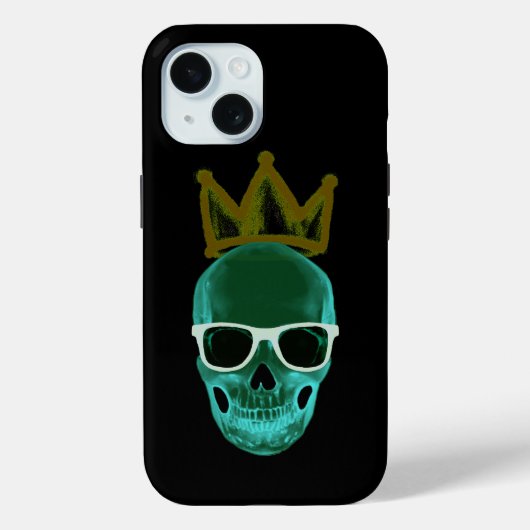 Glazen schedel en kroon Case-Mate iPhone case (Achterkant)