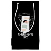 Glazen schimmeldoekje met een gedemperde mentale b klein cadeauzakje (Voorkant)