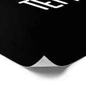 Glazen schimmeldoekje met een gedemperde mentale b poster (Hoek)