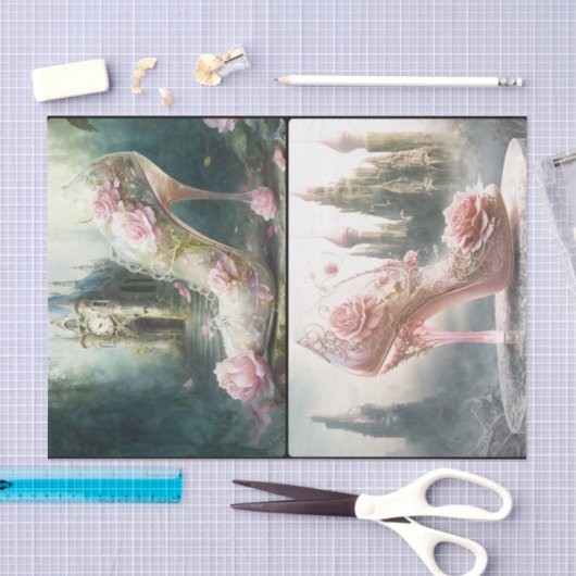 Glazen schuifster tissuepapier (Craft)