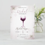 Glazen sinaasappelvlokken Bridal Luncheon Kaart (Staand voorkant)