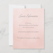 Glazen slipper bruiloft receptie informatie save the date (Achterkant)