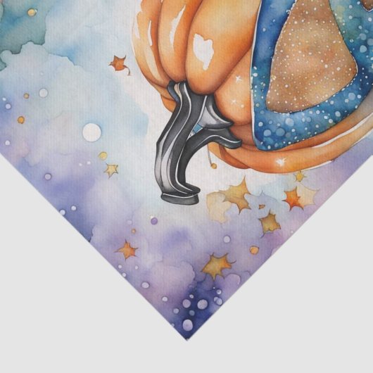 Glazen Slipper Pompoen Sprookje Decoupage Papier (Detail)