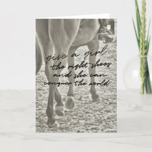 GLAZEN SLIPPER WENSKAART BEDANKKAART