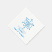 Glazen Sneeuwvlok Winter Vrijgezellenfeest Papier  Servetten (Hoek)