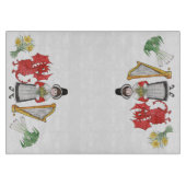 Glazen snijbord: Daffodils Dragon Leeks Harp Snijplank (Voorkant)