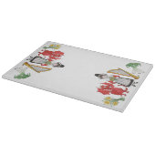 Glazen snijbord: Daffodils Dragon Leeks Harp Snijplank (Hoek)