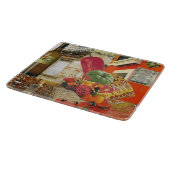 Glazen snijbord met Chili Pepper Snijplank (Hoek)