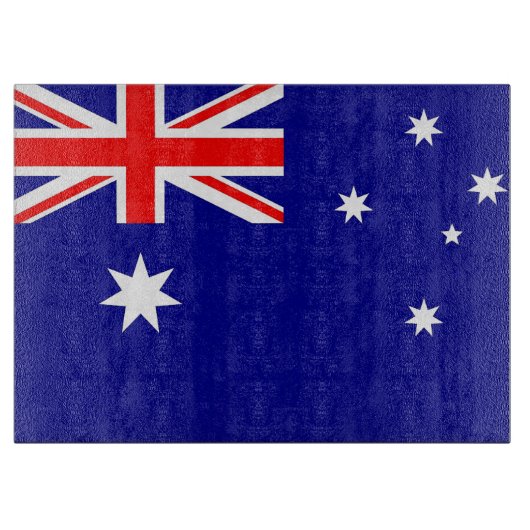 Glazen snijbord met vlag van Australië Snijplank (Voorkant)