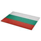 Glazen snijbord met vlag van Bulgarije Snijplank (Hoek)