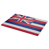 Glazen snijbord met vlag van de staat Hawaii, VS Snijplank (Hoek)