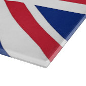 Glazen snijbord met vlag van het Verenigd Koninkri Snijplank (Hoek)