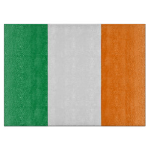 Glazen snijbord met vlag van Ierland Snijplank