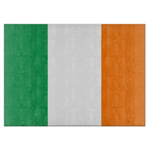 Glazen snijbord met vlag van Ierland Snijplank (Voorkant)
