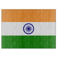Glazen snijbord met vlag van India