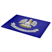 Glazen snijbord met vlag van Louisiana, VS Snijplank (Hoek)