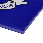 Glazen snijbord met vlag van Louisiana, VS Snijplank (Hoek)