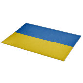 Glazen snijbord met vlag van Oekraïne Snijplank (Hoek)