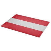 Glazen snijbord met vlag van Oostenrijk Snijplank (Hoek)