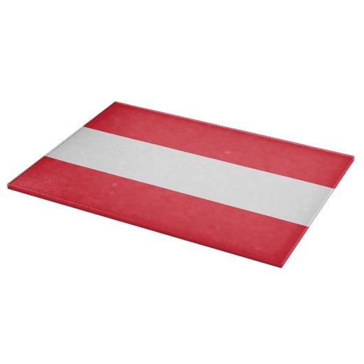 Glazen snijbord met vlag van Oostenrijk Snijplank (Hoek)
