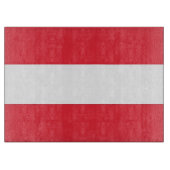 Glazen snijbord met vlag van Oostenrijk Snijplank (Voorkant)
