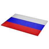 Glazen snijbord met vlag van Rusland Snijplank (Hoek)