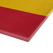 Glazen snijbord met vlag van Spanje Snijplank (Hoek)