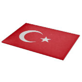 Glazen snijbord met vlag van Turkije Snijplank (Hoek)
