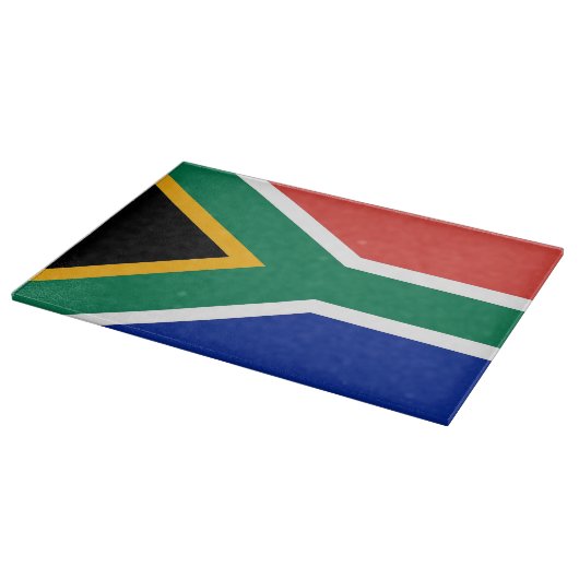 Glazen snijbord met vlag van Zuid-Afrika Snijplank (Hoek)