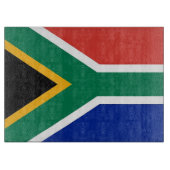 Glazen snijbord met vlag van Zuid-Afrika Snijplank (Voorkant)