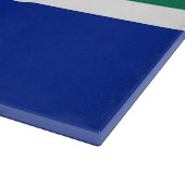 Glazen snijbord met vlag van Zuid-Afrika Snijplank (Hoek)