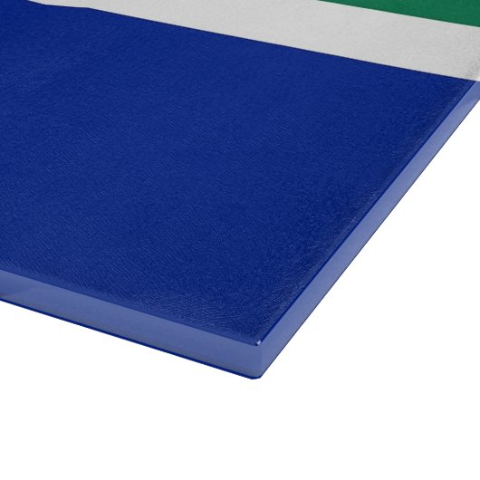 Glazen snijbord met vlag van Zuid-Afrika Snijplank (Hoek)