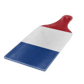 Glazen snijbordpapier met Nederlandse vlag Snijplank (Hoek)