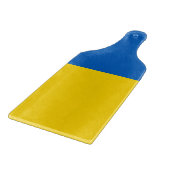 Glazen snijbordpapier met Oekraïense vlag Snijplank (Hoek)