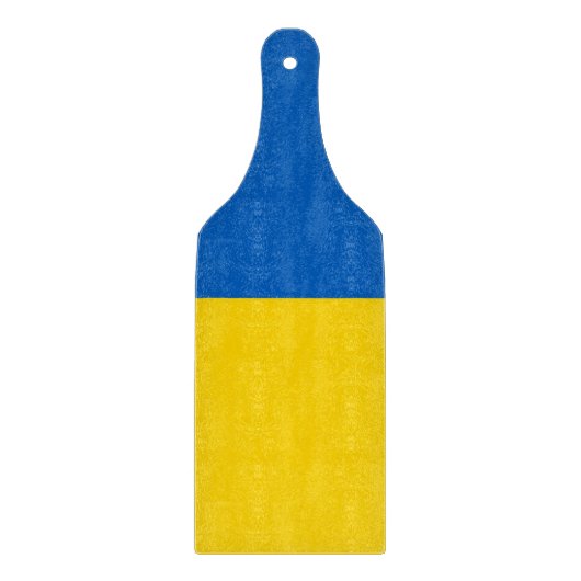 Glazen snijbordpapier met Oekraïense vlag Snijplank (Voorkant)