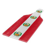 Glazen snijbordpapier met Peru-vlag Snijplank (Hoek)