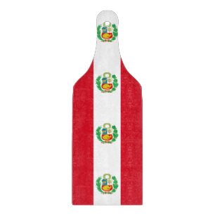 Glazen snijbordpapier met Peru-vlag Snijplank
