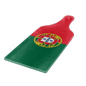 Glazen snijbordpapier met Portugese vlag Snijplank (Hoek)