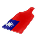 Glazen snijbordpapier met Taiwanese vlag Snijplank (Hoek)