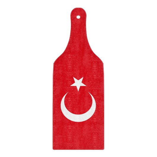 Glazen snijbordpapier met Turkse vlag Snijplank (Voorkant)