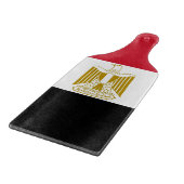 Glazen snijbordpapier met vlag van Egypte Snijplank (Hoek)