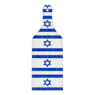Glazen snijbordpapier met vlag van Israël Snijplank