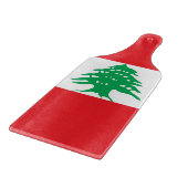 Glazen snijbordpapier met vlag van Libanon Snijplank (Hoek)