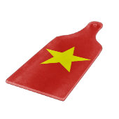 Glazen snijbordpapier - Vietnam vlag Snijplank (Hoek)