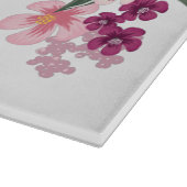 Glazen snijden Tropische Bloem op Wit Snijplank (Hoek)