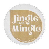 Glazen snijplank Jingle then Mingle (Voorkant)