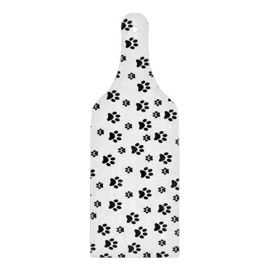 Glazen snijplank Kat Hondenpoten (Voorkant)