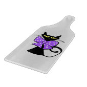 Glazen snijplank kat miauw (Hoek)